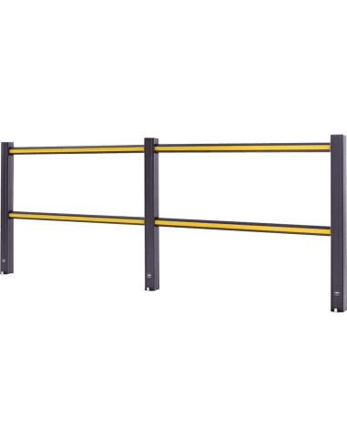 Boplan Flex Impact veiligheidshek, zwart geel