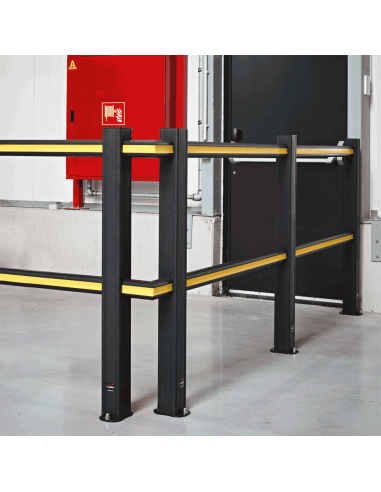 Boplan Flex Impact veiligheidshek, zwart geel