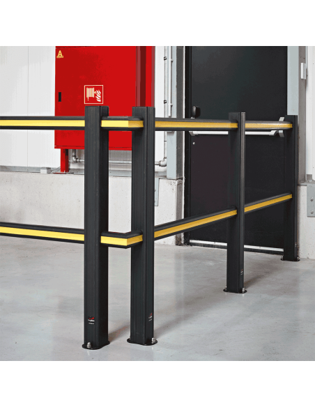 Boplan Flex Impact veiligheidshek, zwart geel