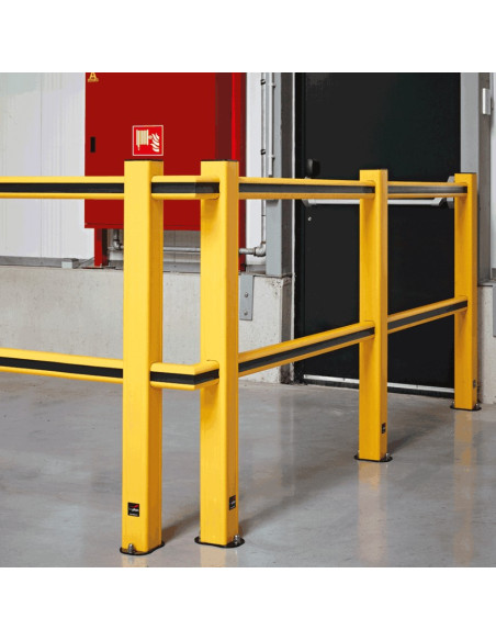 Boplan Flex Impact veiligheidshek, geel zwart