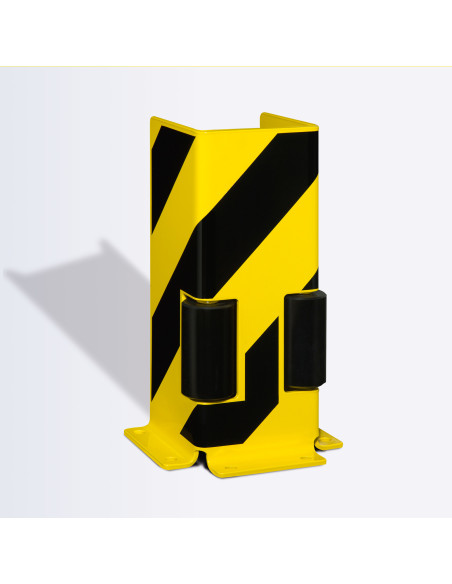 Kolombeschermer U-vorm met geleiderollen, 400 x 160 mm