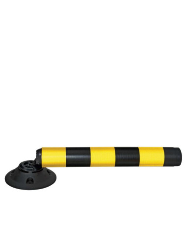 Flexibele afzetpaal FlexPin met voet, geel zwart