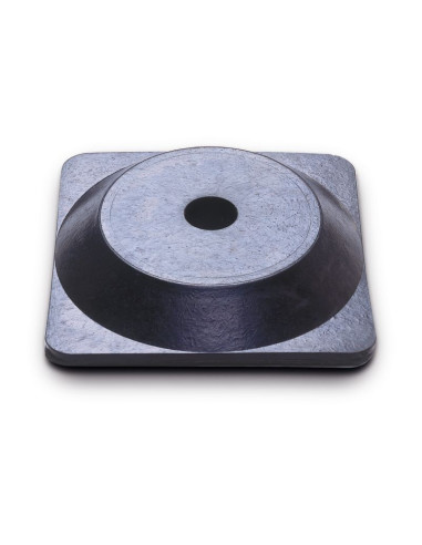 Afzetpalen met ketting en rubberen voet, rood wit, 6 stuks