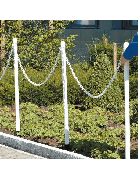 Kunststof ketting, wit, maximaal 10 meter