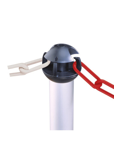 Plastic ketting, rood wit, verschillende afmetingen