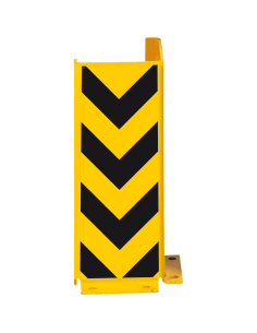 Hoekbeschermer muur met pijlen, 400 x 160 mm, geel zwart