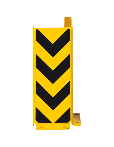 Hoekbeschermer muur met pijlen, 400 x 160 mm, geel zwart