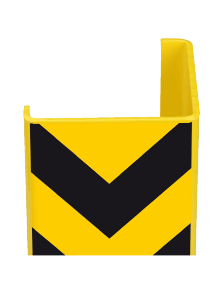 Hoekbeschermer muur met pijlen, 400 x 160 mm, geel zwart