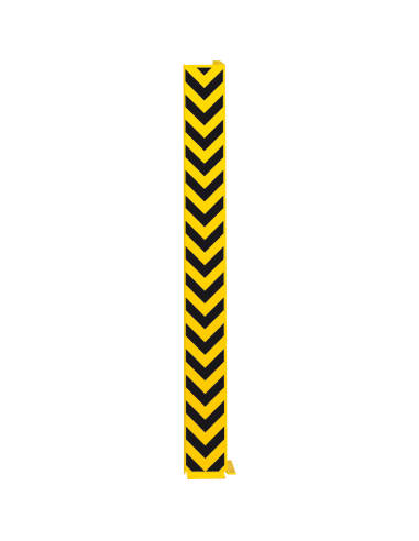 Hoekbeschermer muur met pijlen, 1500 x 160 mm, geel zwart