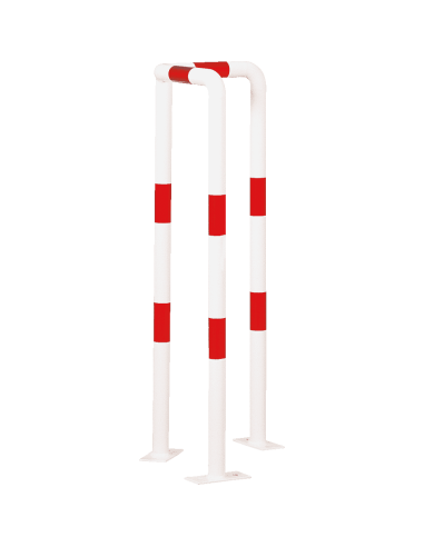 Hoekbeschermer muur Light, 350 x 1000 mm, rood wit