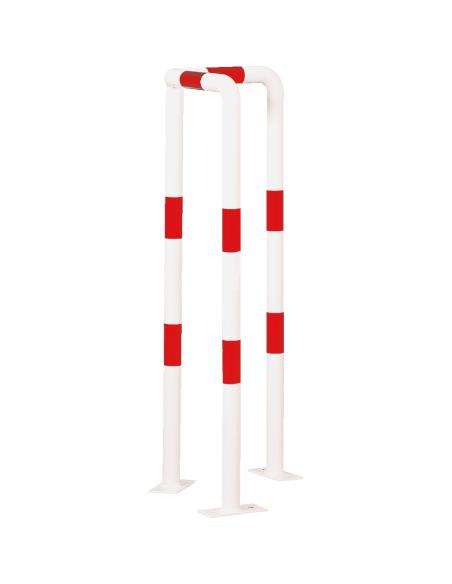 Hoekbeschermer muur Light, 350 x 1000 mm, rood wit