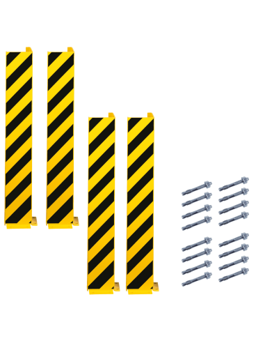 Voordeelset hoekbeschermer muur met strepen, 1000 mm