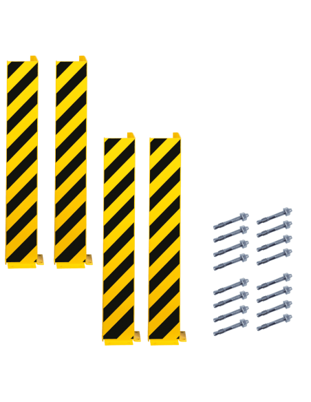 Voordeelset hoekbeschermer muur met strepen, 1000 mm