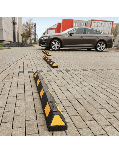 Park-AID parkeerstop, geel zwart