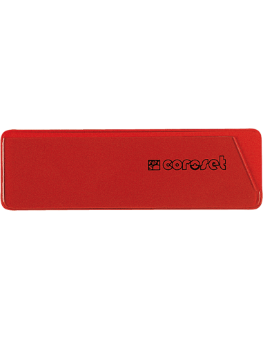 Coroset magnetische etikethouder, rood, 100 stuks, 97 x 30 mm