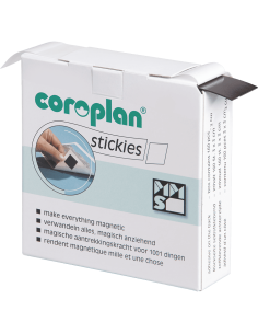 Coroplan zelfklevende magnetische vierkanten, 160 stuks