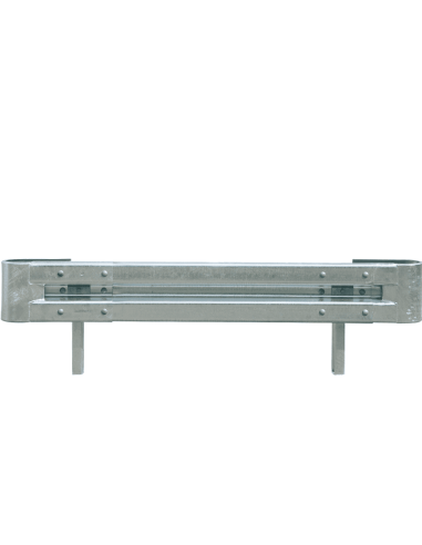 Stalen vangrails uitbreidingsset, verzinkt staal, bevestiging in de grond, 1330 x 515 mm