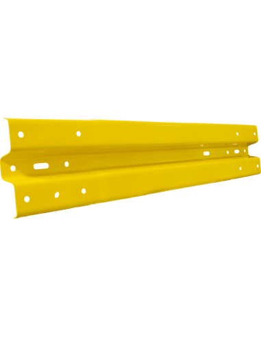 Stalen vangrails plank, geel, 1330 mm