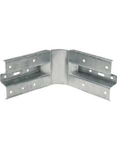 Stalen vangrails hoek, 520 mm, verzinkt staal, buitenhoek