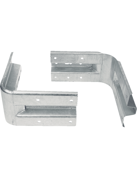 Stalen vangrails hoek, 520 mm, verzinkt staal