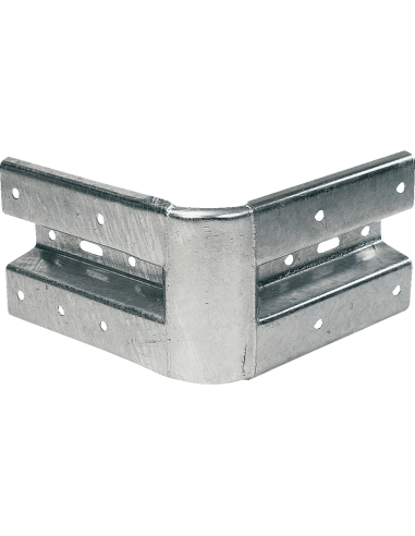 Stalen vangrails hoek, 520 mm, verzinkt staal, binnenhoek