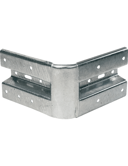 Stalen vangrails hoek, 520 mm, verzinkt staal, binnenhoek