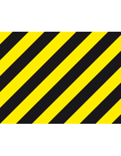 Vervangfolie voor hoekbeschermer met strepen, 400 mm