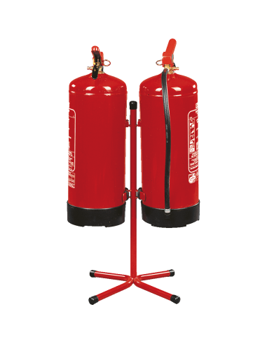 Brandblusser standaard, rood, voor 2 brandblussers