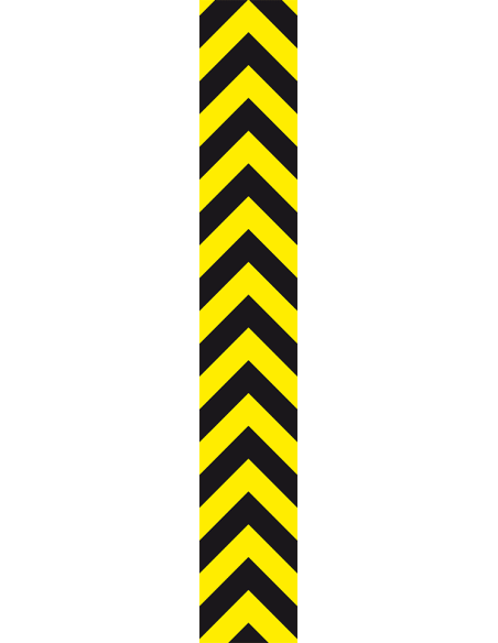 Vervangfolie voor hoekbeschermer met pijlen, 2 stuks, 150 x 980 mm