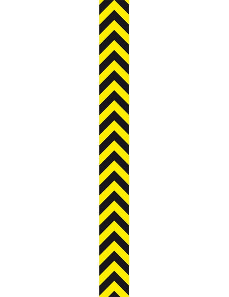 Vervangfolie voor hoekbeschermer met pijlen, 2 stuks, 150 x 1480 mm