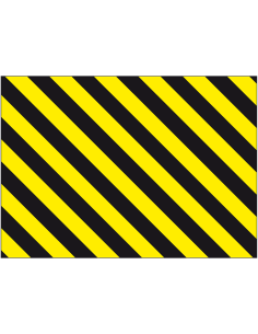 Vervangfolie veiligheidshek met beveiliging, geel zwart