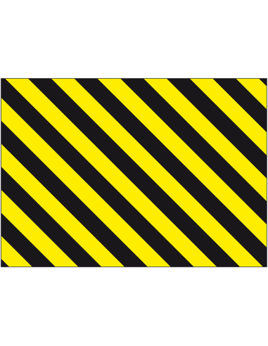 Vervangfolie veiligheidshek met beveiliging, geel zwart