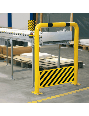 Beschermbeugel met beveiliging, 650 mm, geel zwart