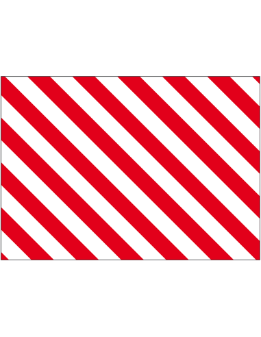 Vervangfolie veiligheidshek met beveiliging, rood wit