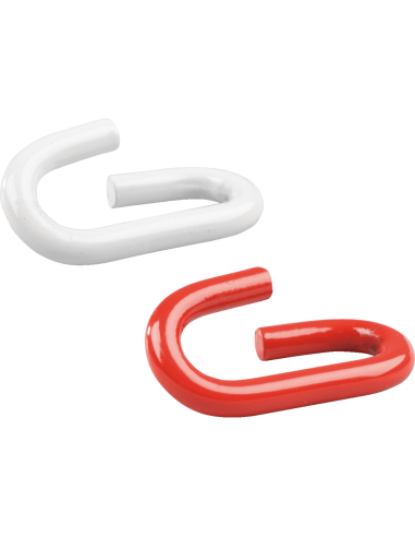 Verbindingsschakels, staal, rood wit