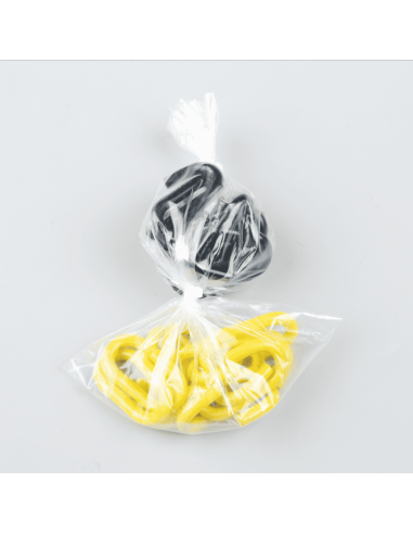 Verbindingsschakels, staal, geel zwart