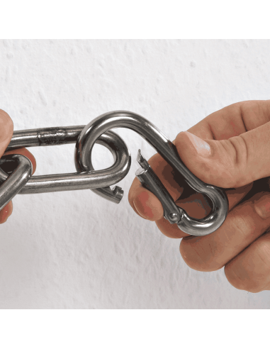 Karabijnhaken, roestvrij staal