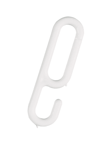 Ophanghaken voor afzetketting, wit