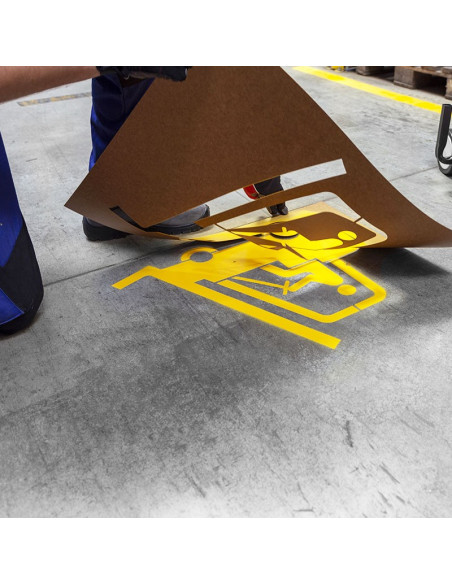 Ampere Traffic spuitsjablonen set industrie - sterk karton