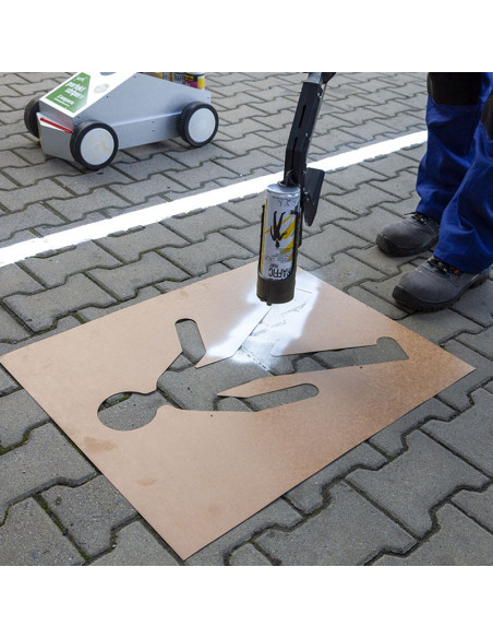 Ampere Traffic spuitsjablonen set industrie - sterk karton