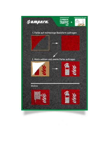 Ampere Traffic spuitsjablonen set industrie 2 - sterk karton, bruin