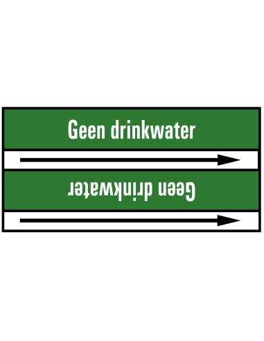 Geen drinkwater leidingmarkering op rol, 25 meter