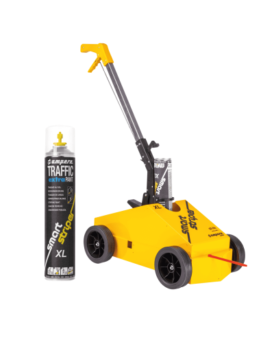 Ampere Smart Striper XL lijnentrekker, gele markeerverf