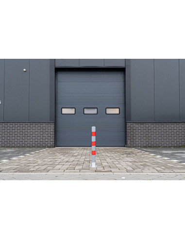 Parkeerpaal met slot, neerklapbaar