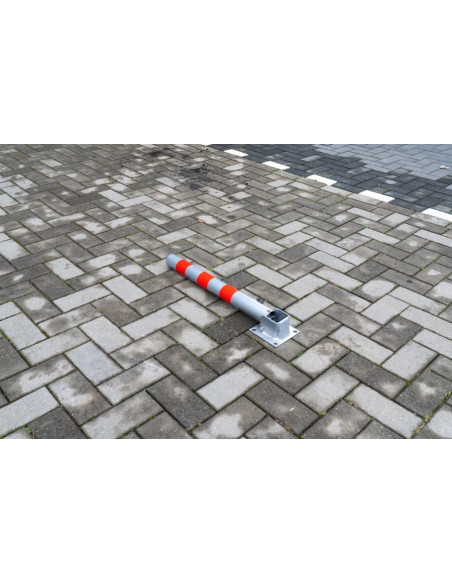 Parkeerpaal met slot, neerklapbaar