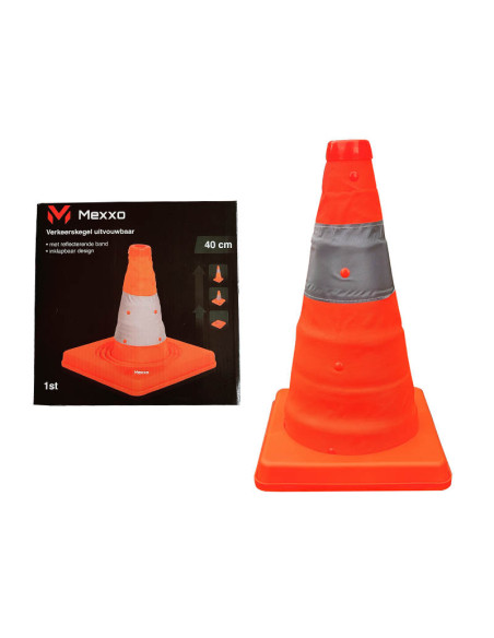 Mexxo opvouwbare pion, oranje, reflecterend