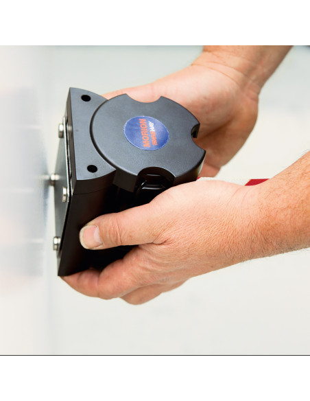 Morion magnetische wandcassette met lint, rood wit