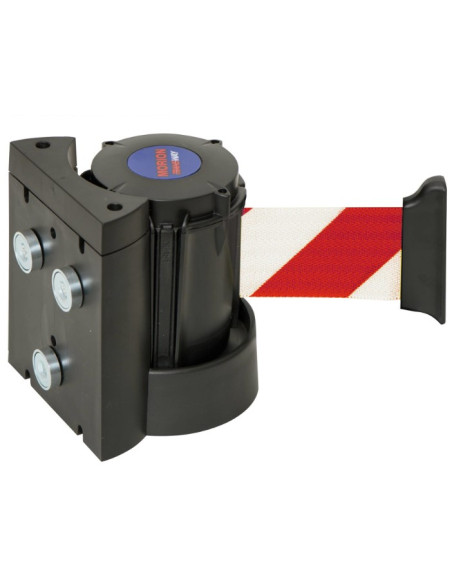Morion magnetische wandcassette met lint, rood wit