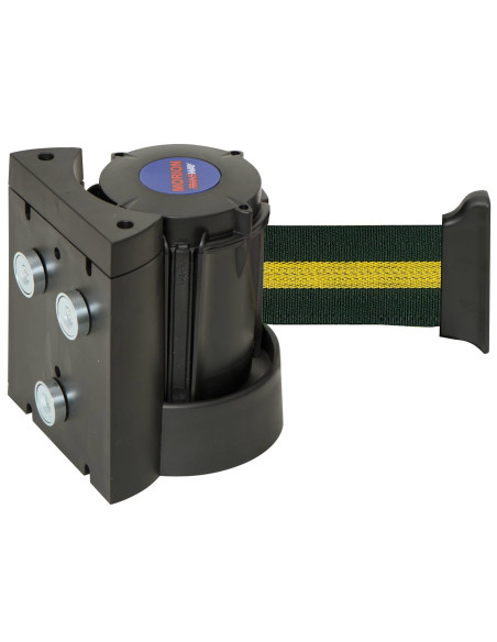 Morion magnetische wandcassette met lint, zwart geel