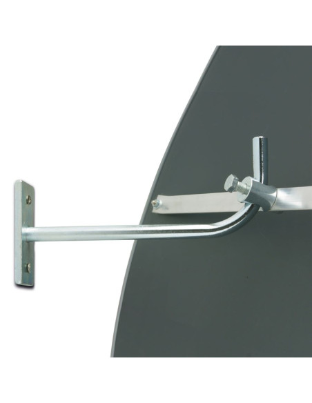Muurbeugel met verlengde arm voor DETEKTIV spiegels